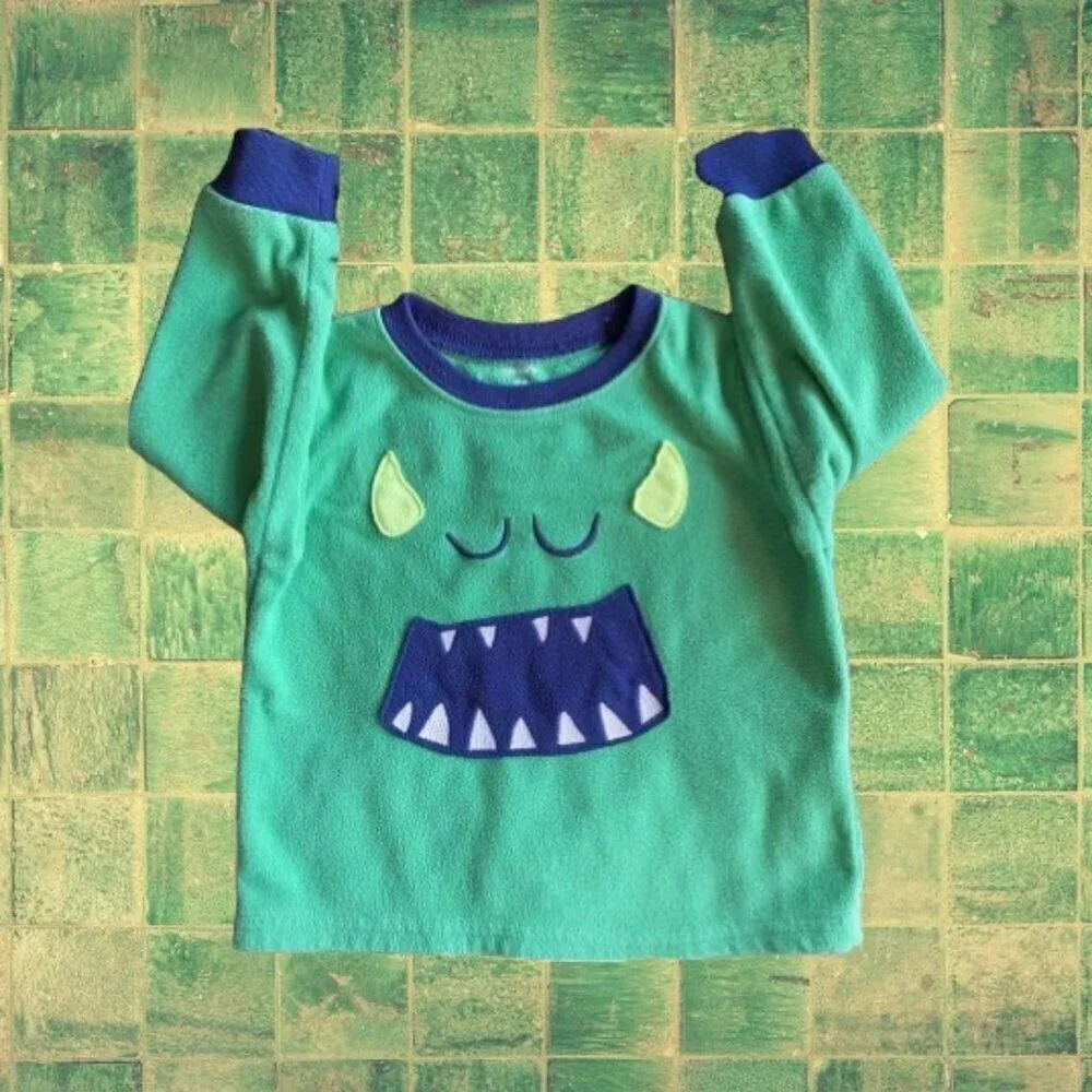 Carter’s Appliqué Monster Pajama Top
